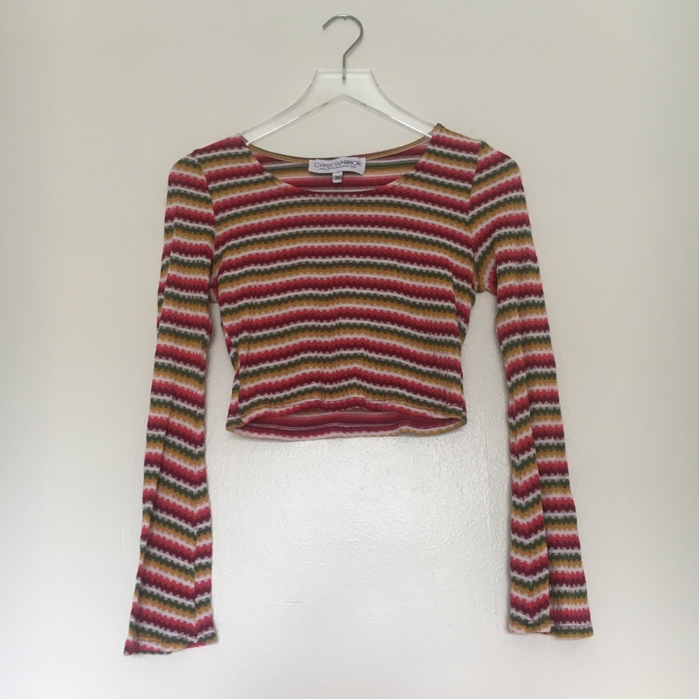 Gypsy Warrior - Striped Crop Top